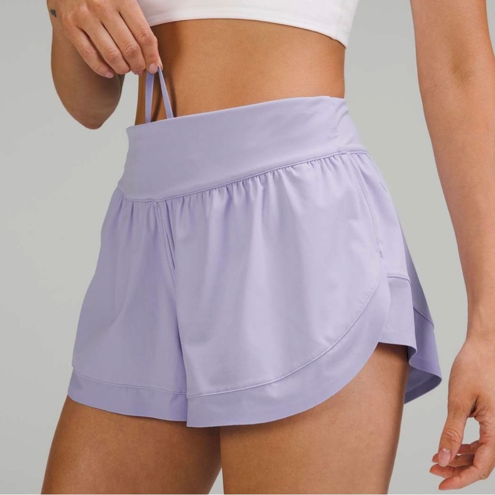 Lululemon Calm Tides Lined Running Short 2.5" Lilac Smoke